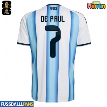 Argentinien Rodrigo De Paul #7 Heimtrikot WM 2026 Kurzarm